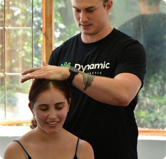 A chiropractitioner displaying Soft Tissue Manipulation
